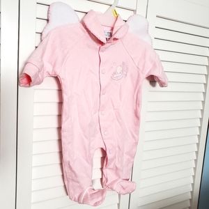 NWOT - Pink Onesie with Wings